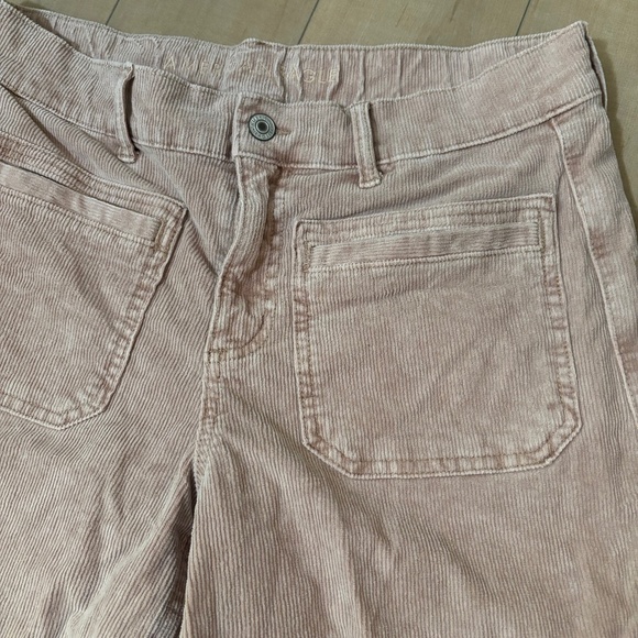 NWOT AEO Mid-Rise Wide Leg Tan Cords - Picture 2 of 5